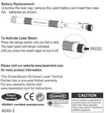 BEAMSHOT GreenBeam 50 Green Laser Pointer