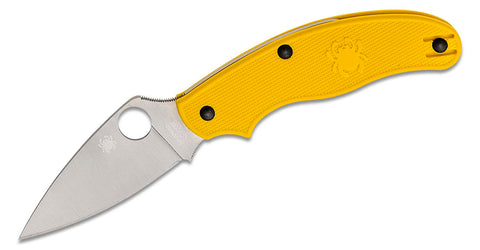 Spyderco UK PenKnife, Salt LC200N, Yellow Straight Edge, C94PYL