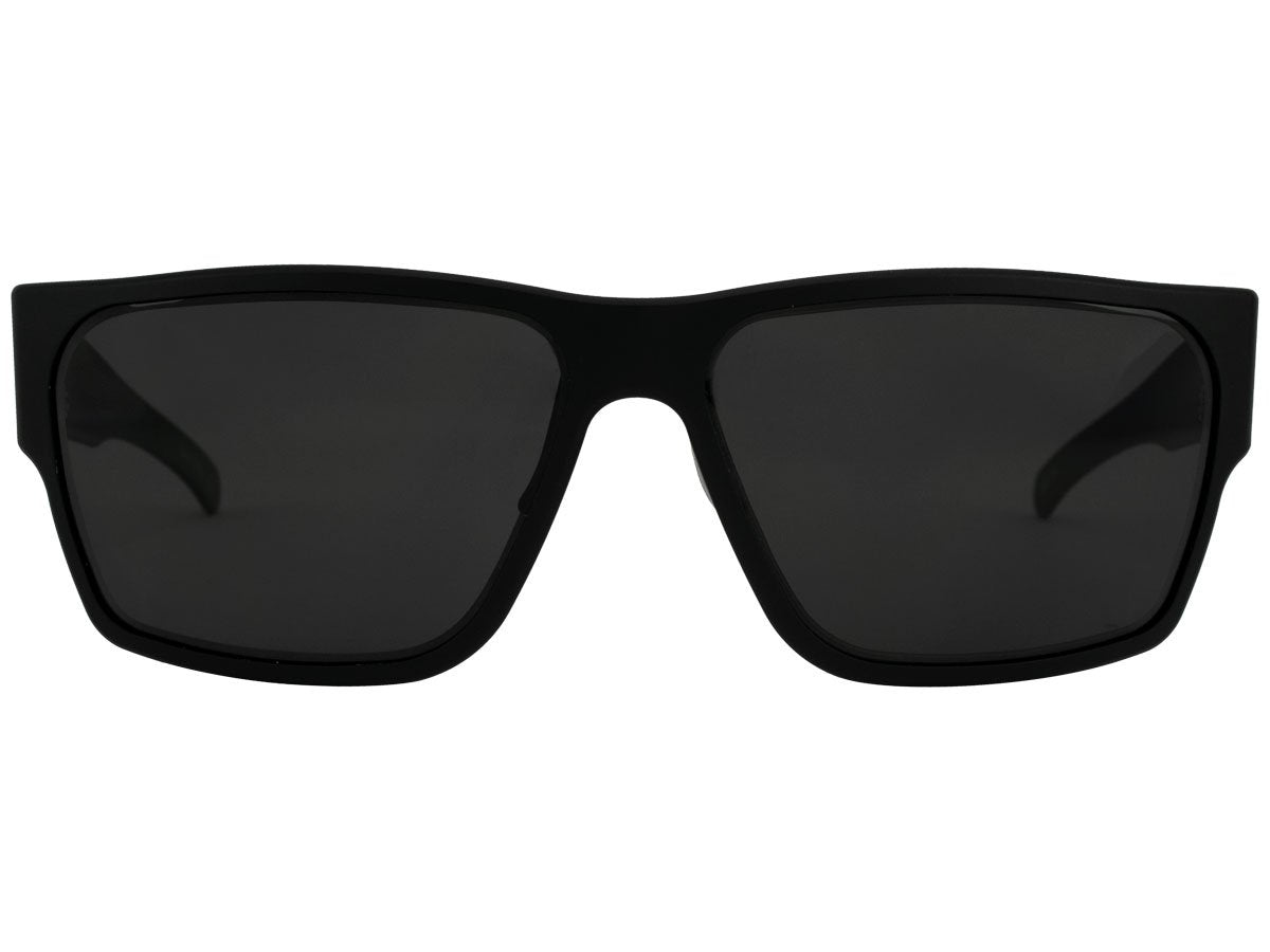 Gatorz Delta Sunglasses Polarized / Brown Polarized / Black Cerakote w/Silver Logo