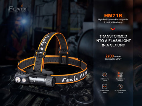 Fenix HM71R Multifunctional Rechargeable Headlamp