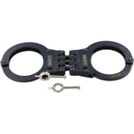 HIATT Standard Steel Hinge Handcuffs with Nickel or Black Finish