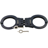 HIATT Standard Steel Hinge Handcuffs with Nickel or Black Finish