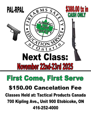 NEXT  PAL/RPAL Courses are:    Nov 22nd - 23rd