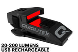 QuiqLite X2 Tactical Red/White LED Clip Light