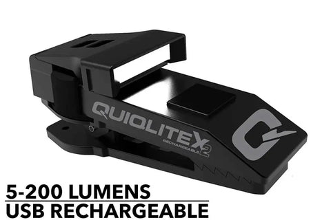 QuiqLite X2 Tactical White/White LED Clip Light      QX2WW