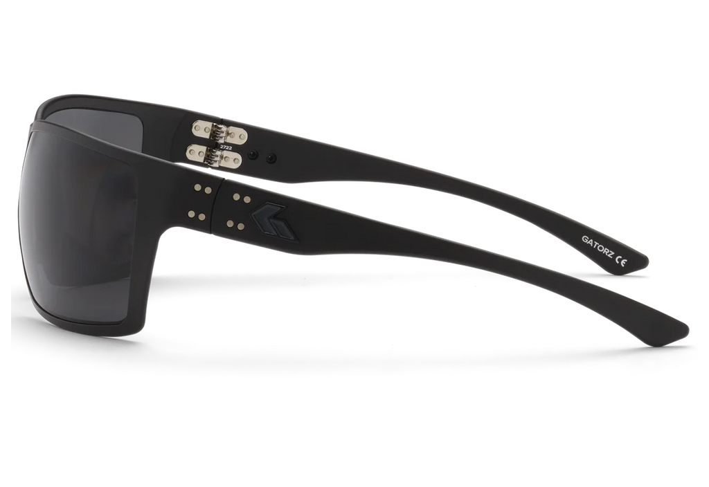 Gatorz Delta Sunglasses | Matte Black Blackout Smoked Polarized